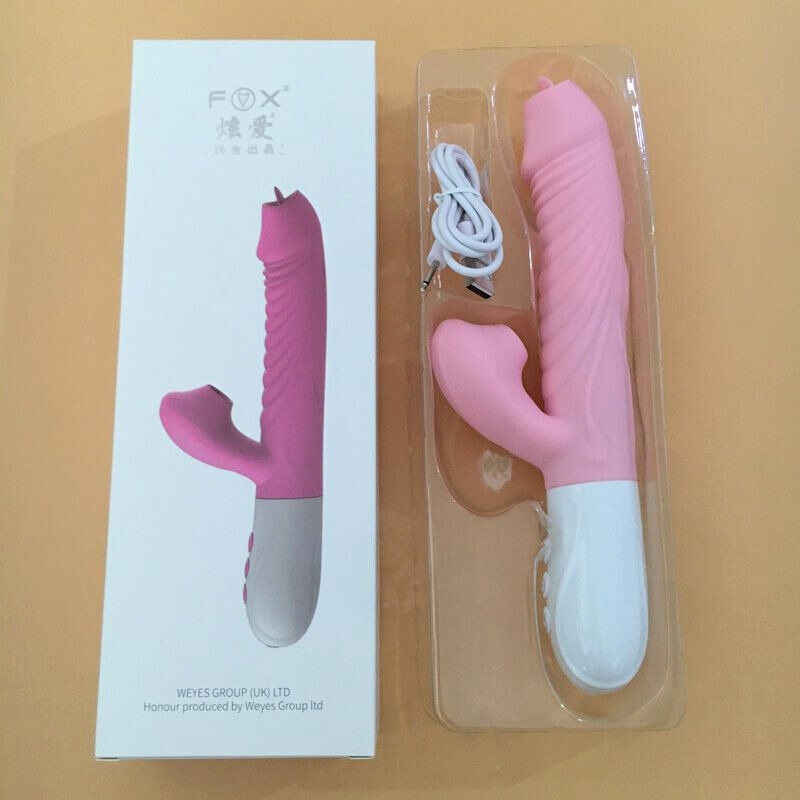 Dương vật giả rung - ngoáy - liếm - hút Fox V30 duong vat gia rung ngoay liem hut fox v30