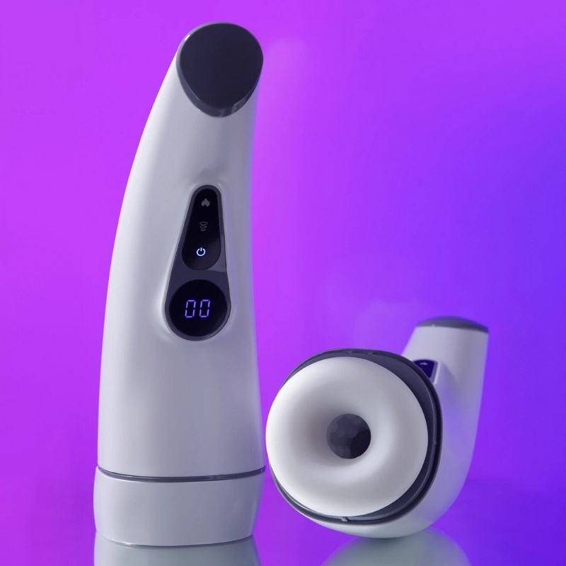 Âm đạo giả cầm tay rung rên co bóp Mengma 007