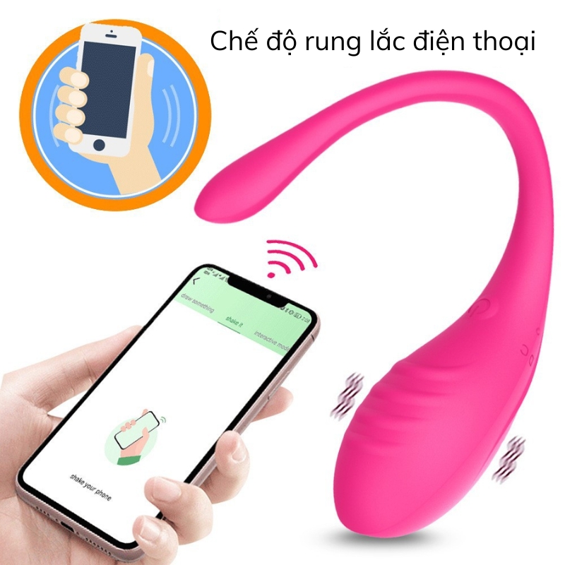 Trứng rung điều khiển app điện thoại Tadpole