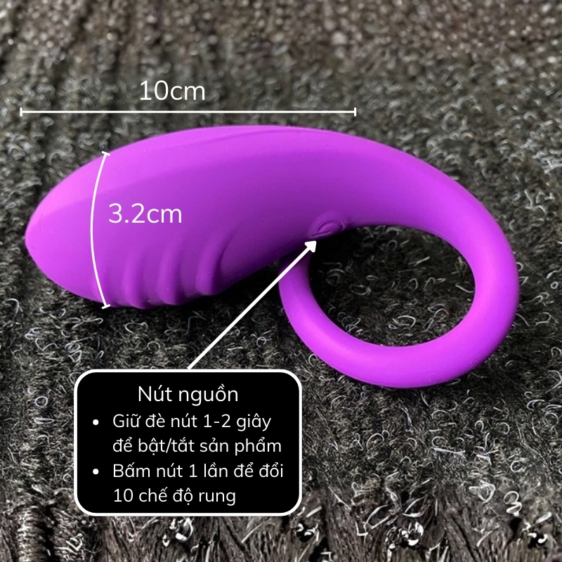 Trứng rung điều khiển app điện thoại Tadpole