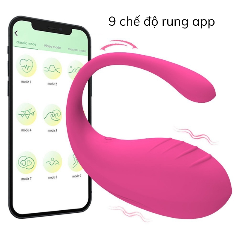 Trứng rung điều khiển app điện thoại Tadpole