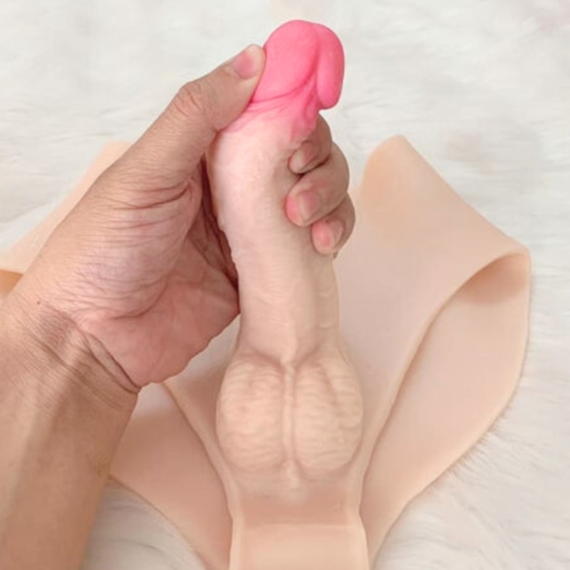 Cu giả liền quần cho les Jiuai Wear Dildo