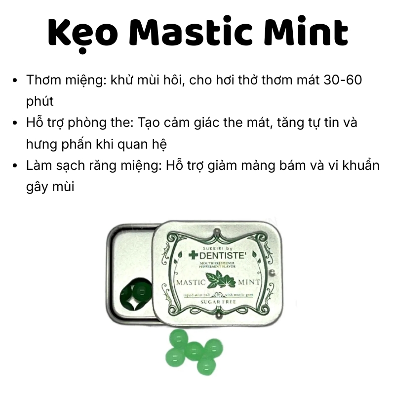 Kẹo ngậm BJ Mastic Mint Thái Lan