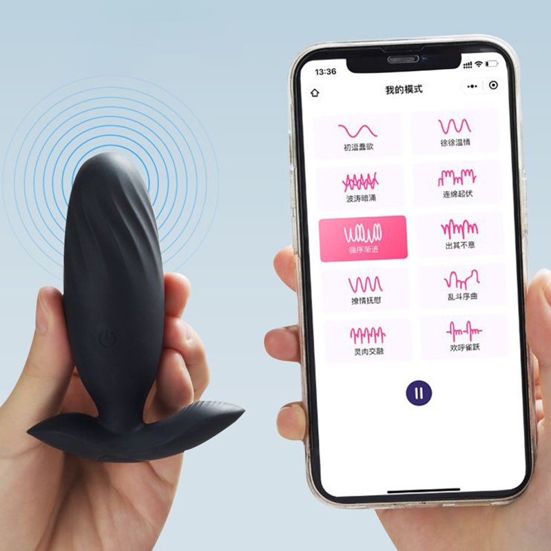 Phích rung hậu môn điều khiển app Roselex Humid