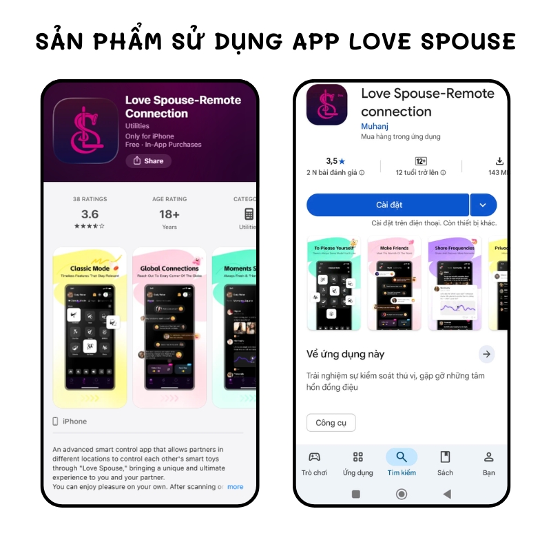 Phích rung hậu môn điều khiển app Roselex Humid